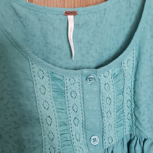 Free People Dark Aqua Tank Top - Picture 2 of 3